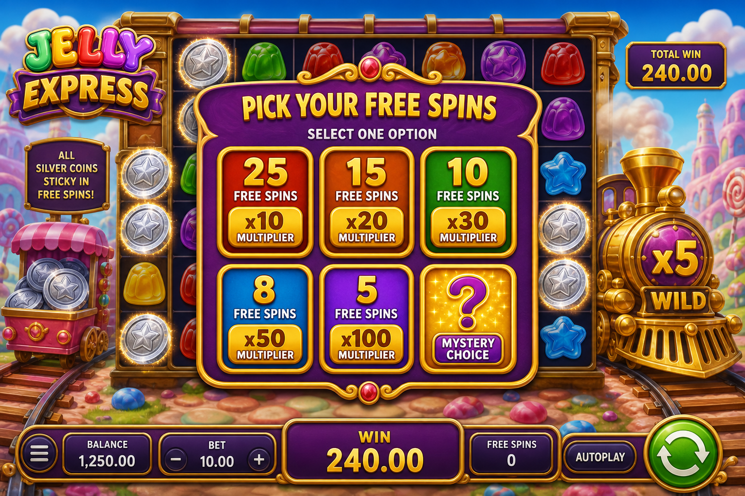Jelly Express spins