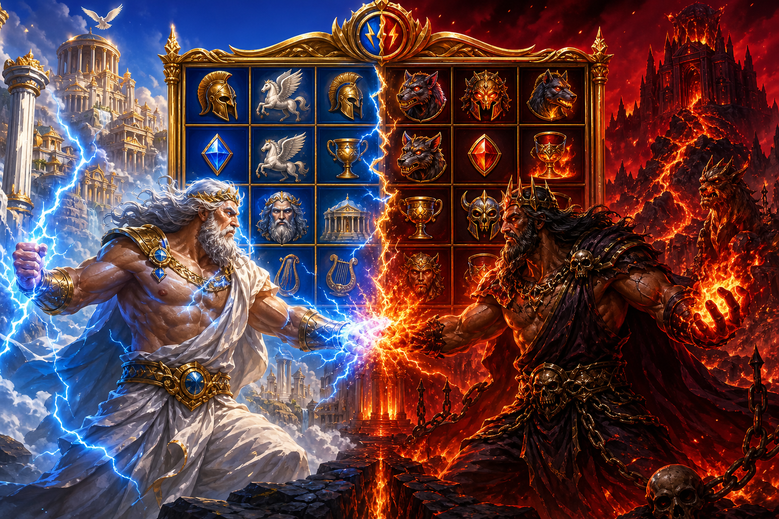 Zeus vs Hades banner