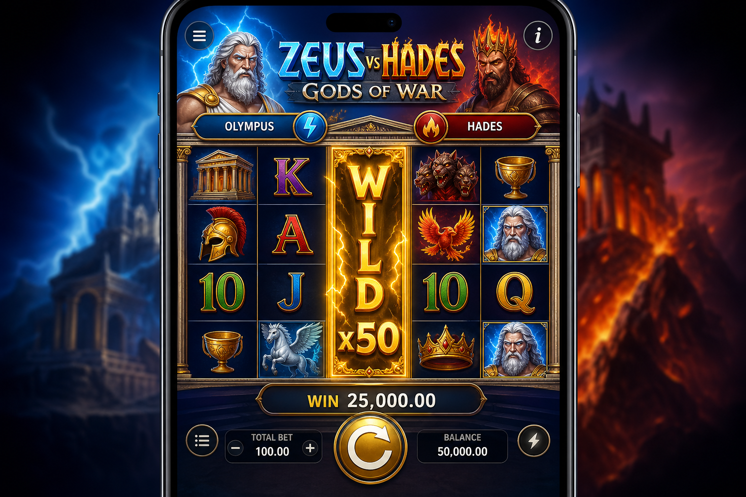 zeus vs hades mobile