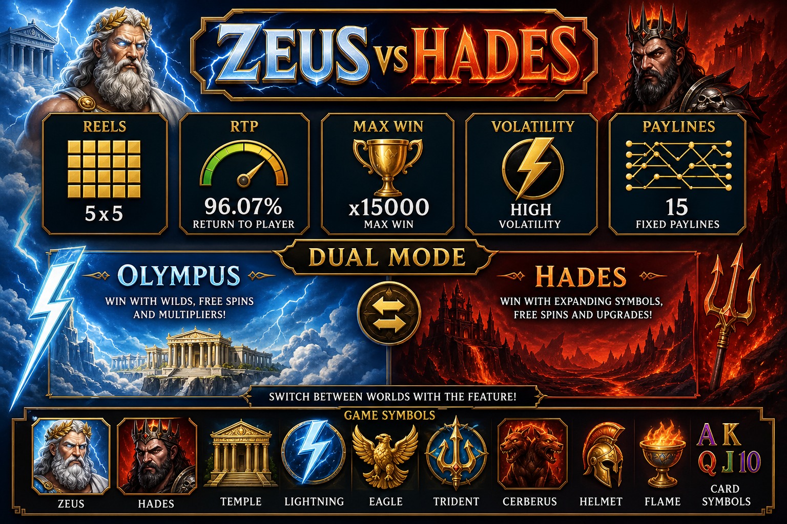 Zevs vs Hades stats